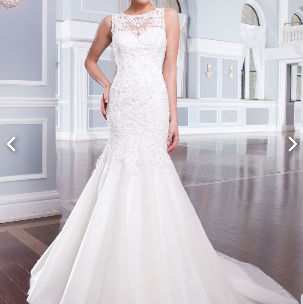 Size 22 mermaid wedding dress - Picture 7 of 8